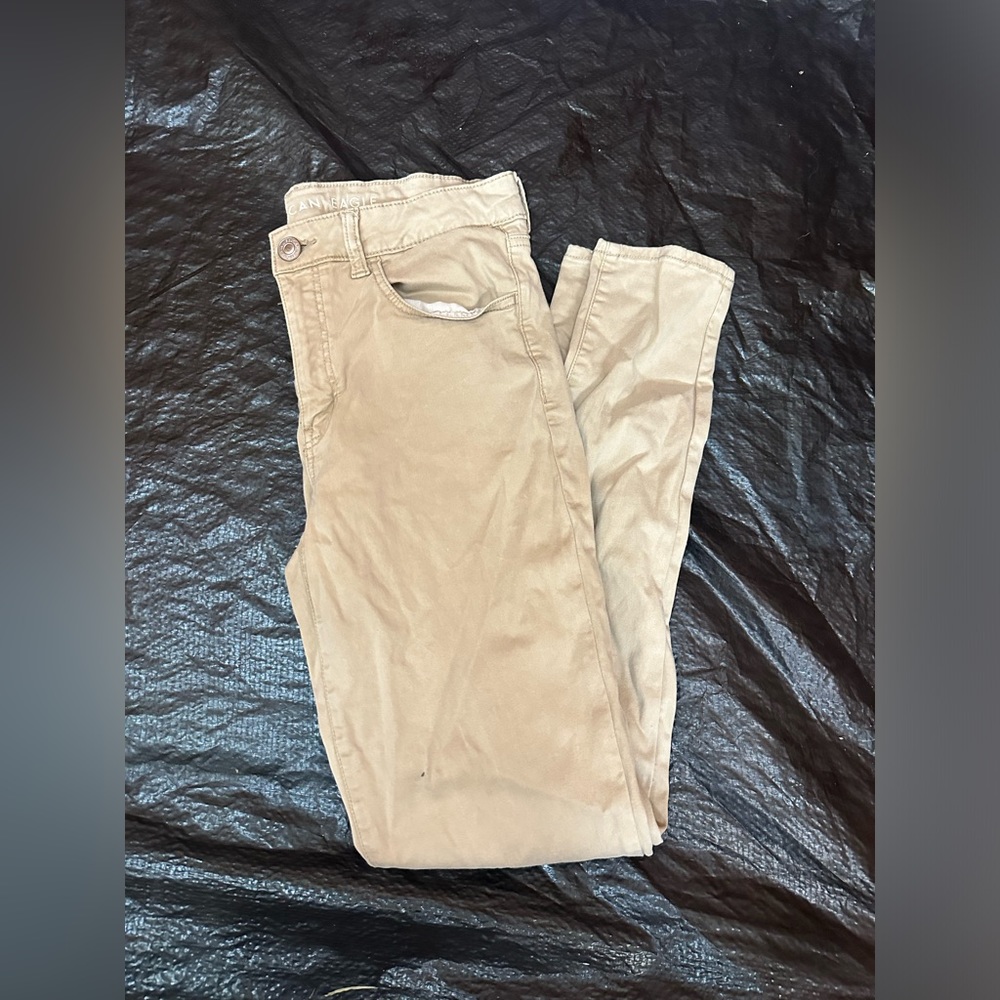 American Eagle Women’s Skinny Pants Khaki Jeans, size 12